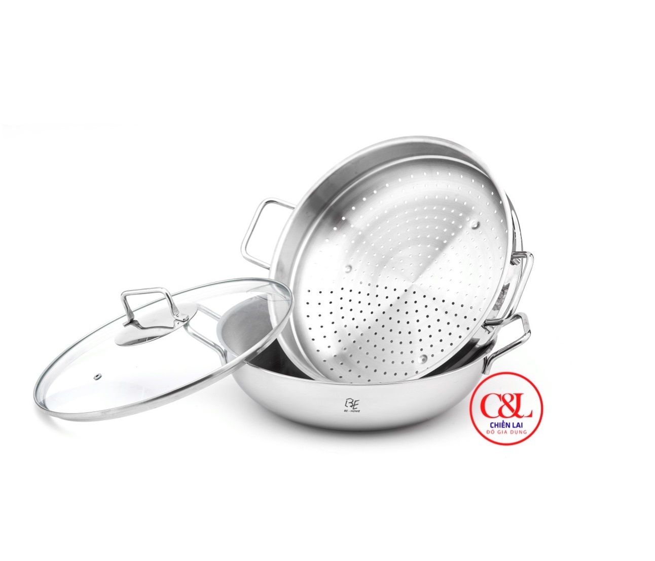 Bộ xửng hấp đa năng BEHOME 32cm
