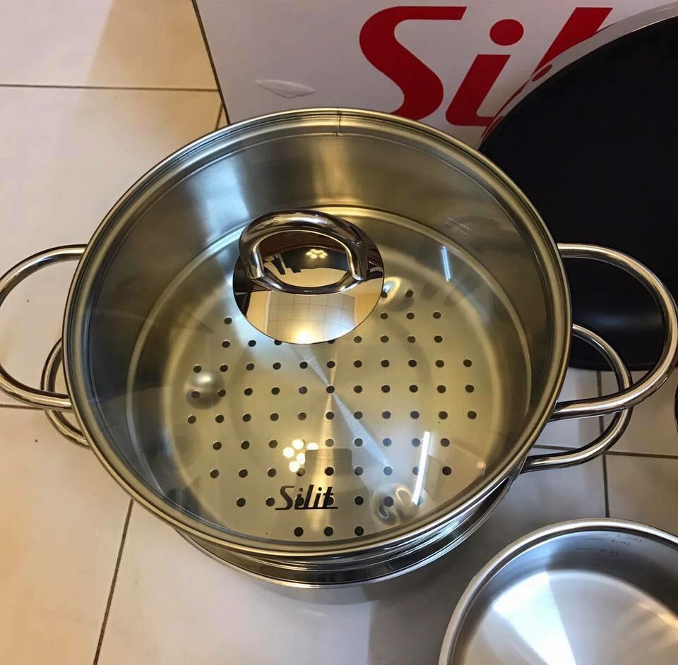 BỘ NỒI INOX TRÊN BẾP TỪ SILIT 7 MÓN - DIAMANT7
