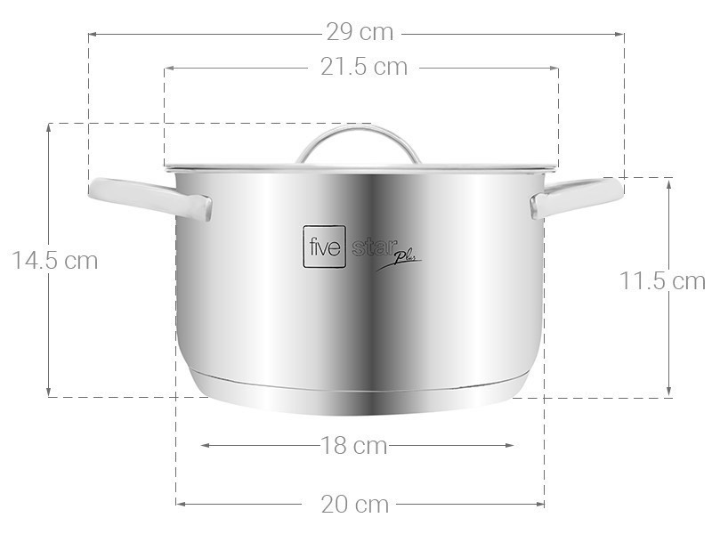 BỘ XỬNG 20CM INOX 304 FIVESTAR