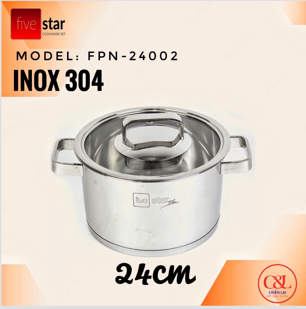 Nồi inox đun từ 20cm FPN-20002