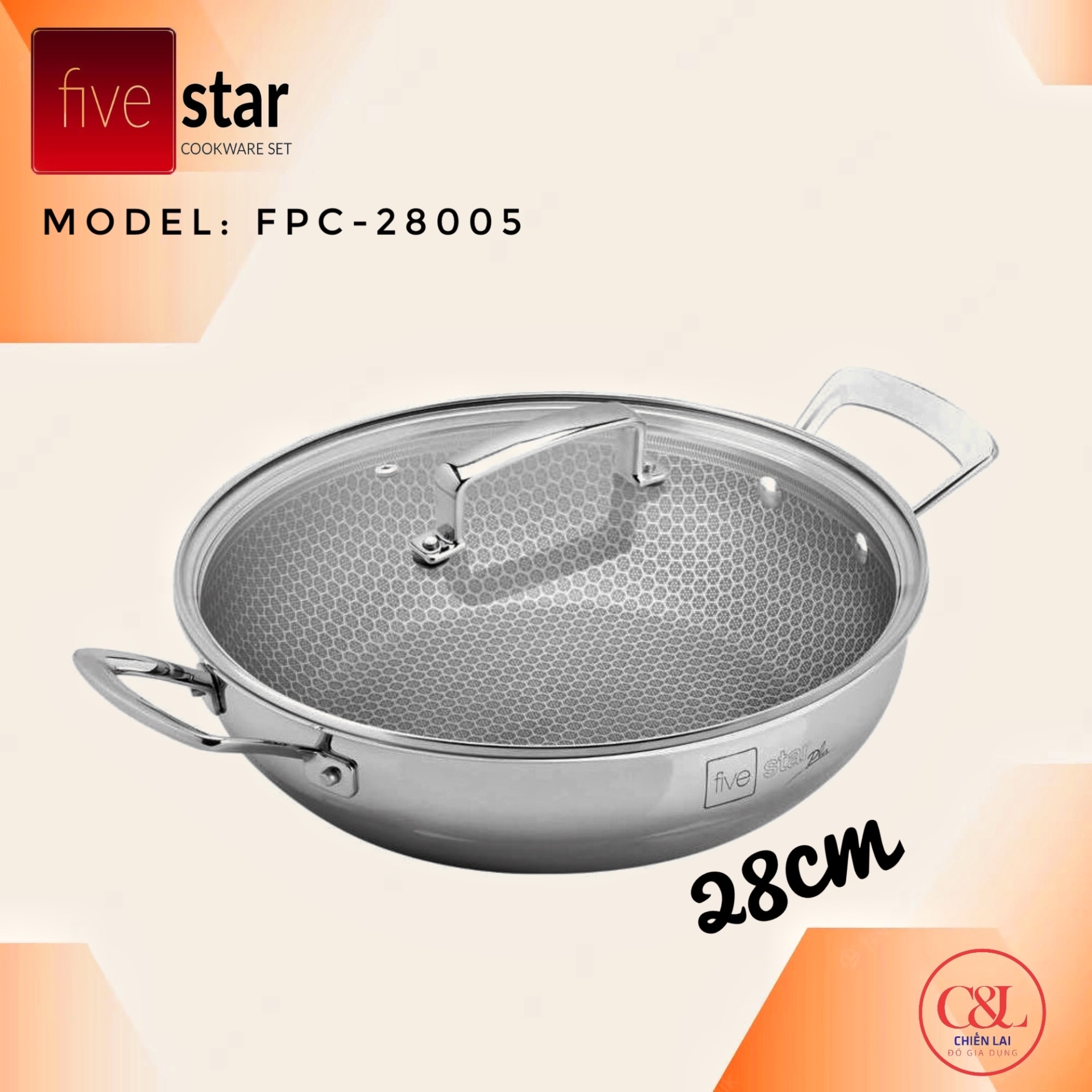 Chảo Blackcube Fivestar 26cm