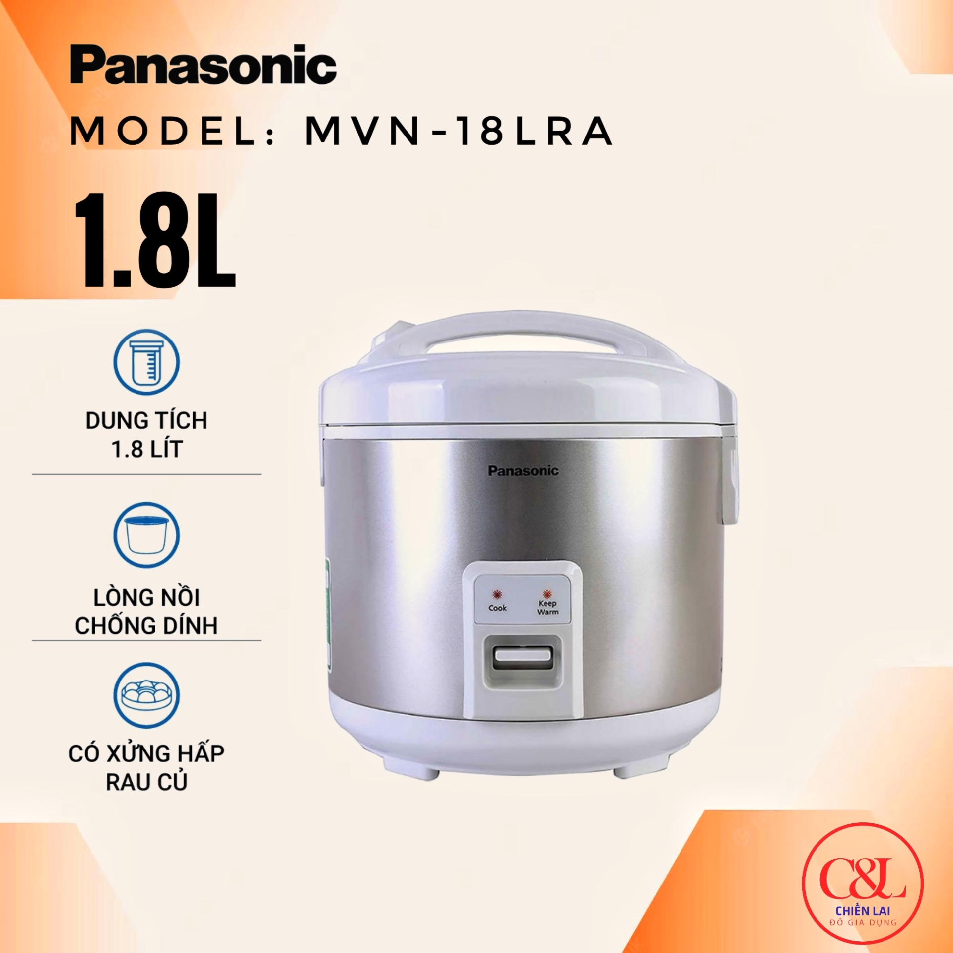 Nồi cơm điện PANASONIC MVN18