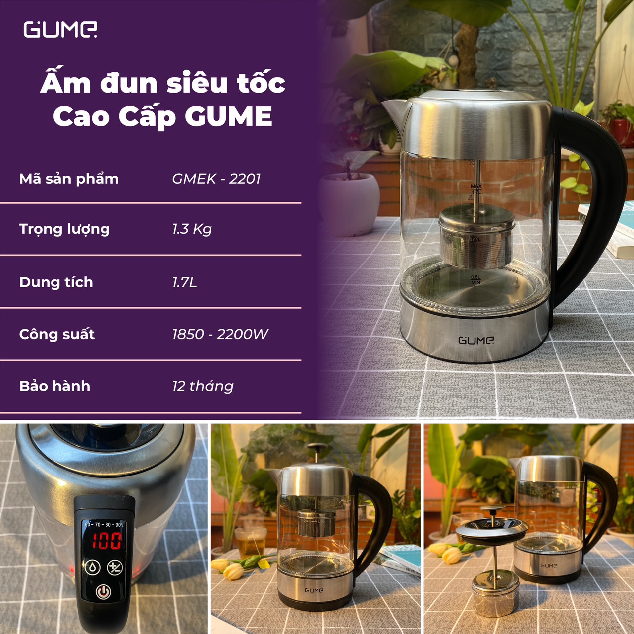 Siêu tốc 1.8L GUME GMEK-2201