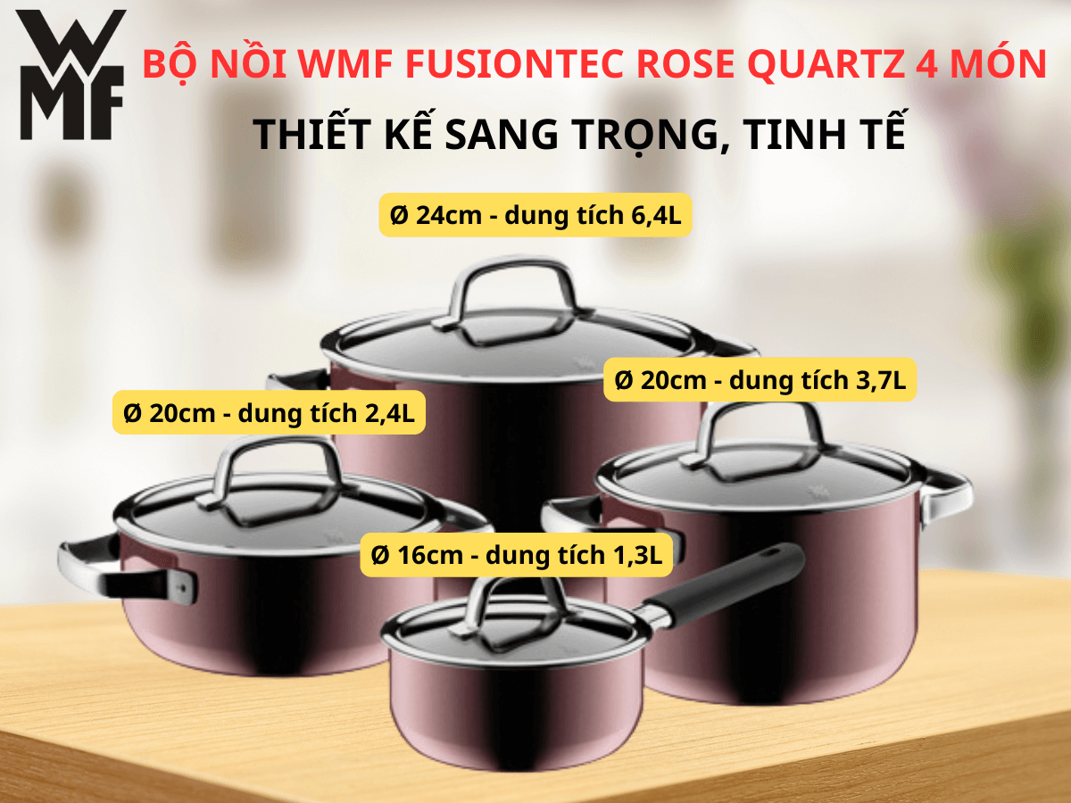 Bộ nồi WMF Topf-Set Fusiontec FT Mineral