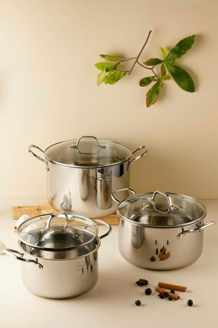 Nồi inox Fivestar 3lớp inox 304 đun từ
