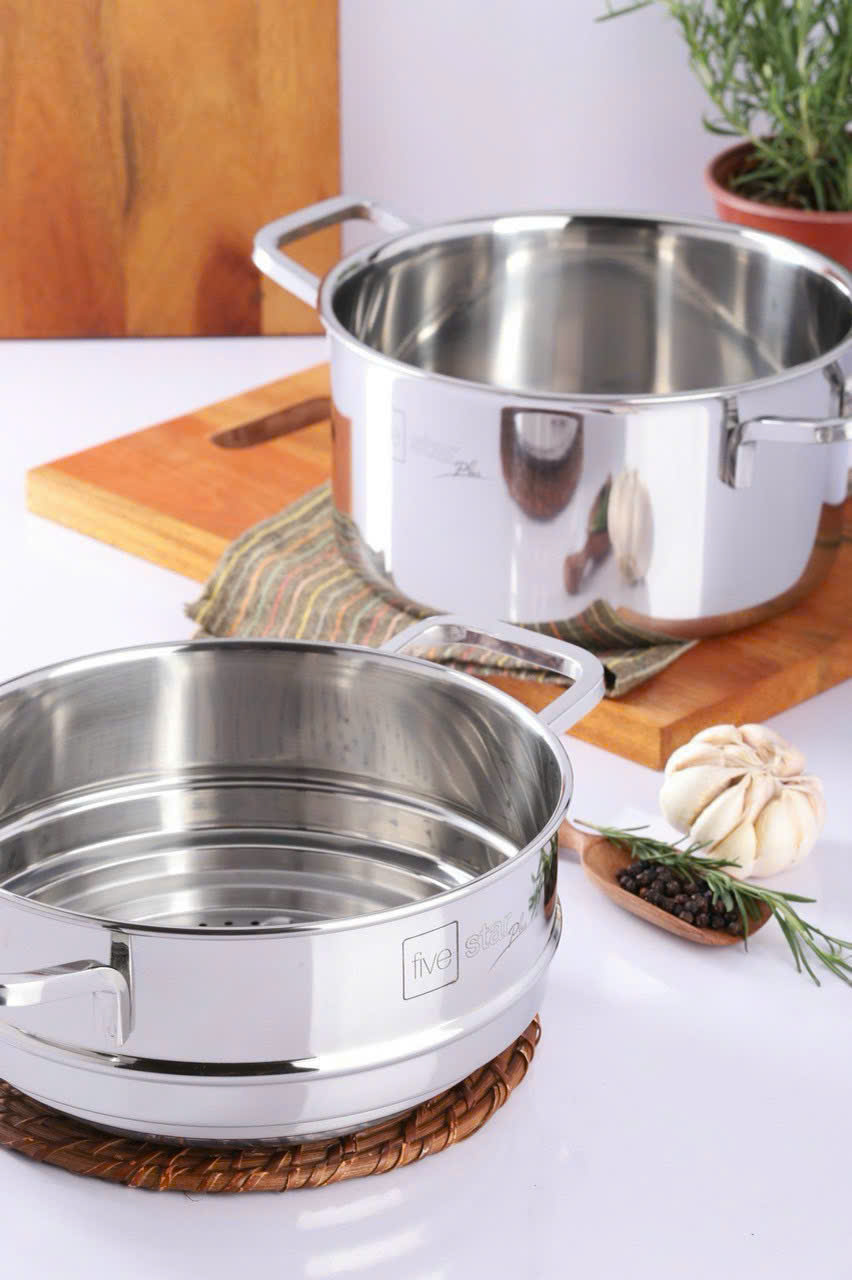 Bộ nồi inox 3 lớp có xửng hấp FPB4005