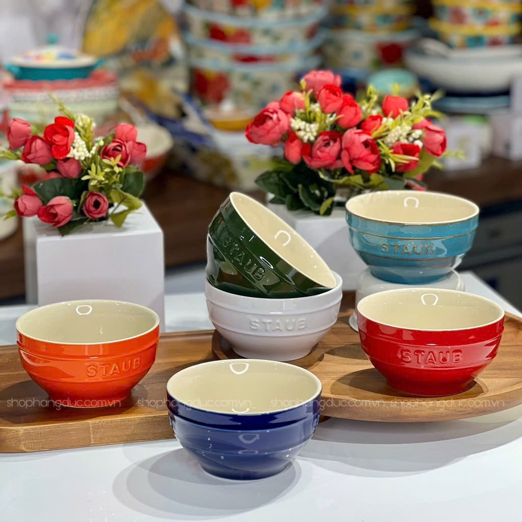 SET 6 BÁT ĂN CƠM STAUB 6 MÀU size 12cm