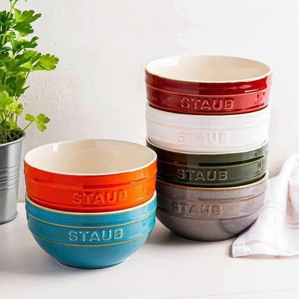 SET 6 BÁT ĂN CƠM STAUB 6 MÀU size 12cm