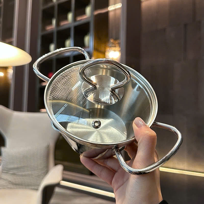 Quánh Inox Cao Cấp Liền Đáy 12.5cm CKM16