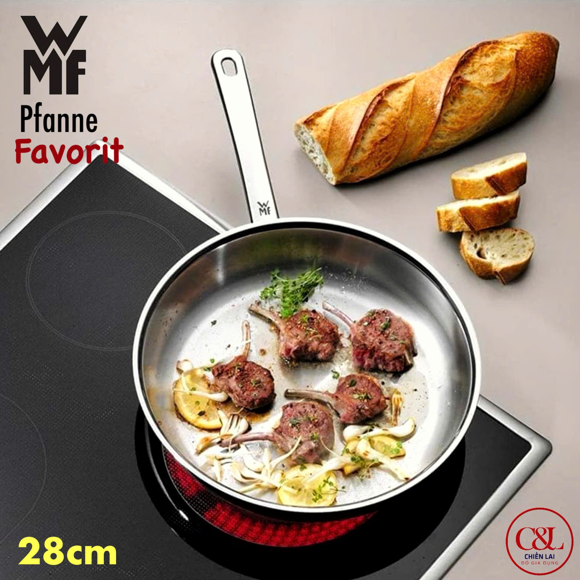 Chảo Inox WMF Pfanne Favorit 24cm