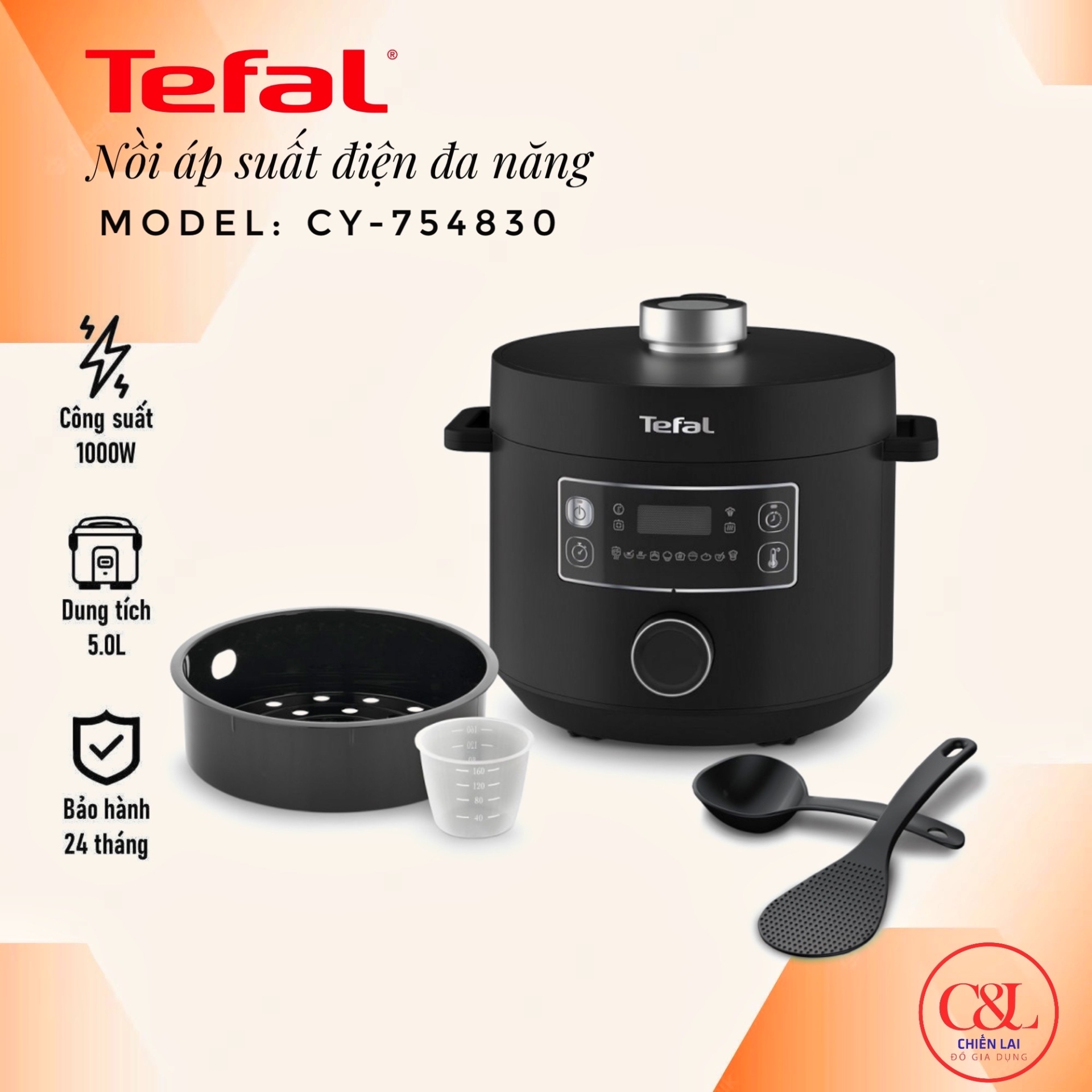 NỒI ÁP SUẤT ĐA NĂNG TEFAL CY-754830