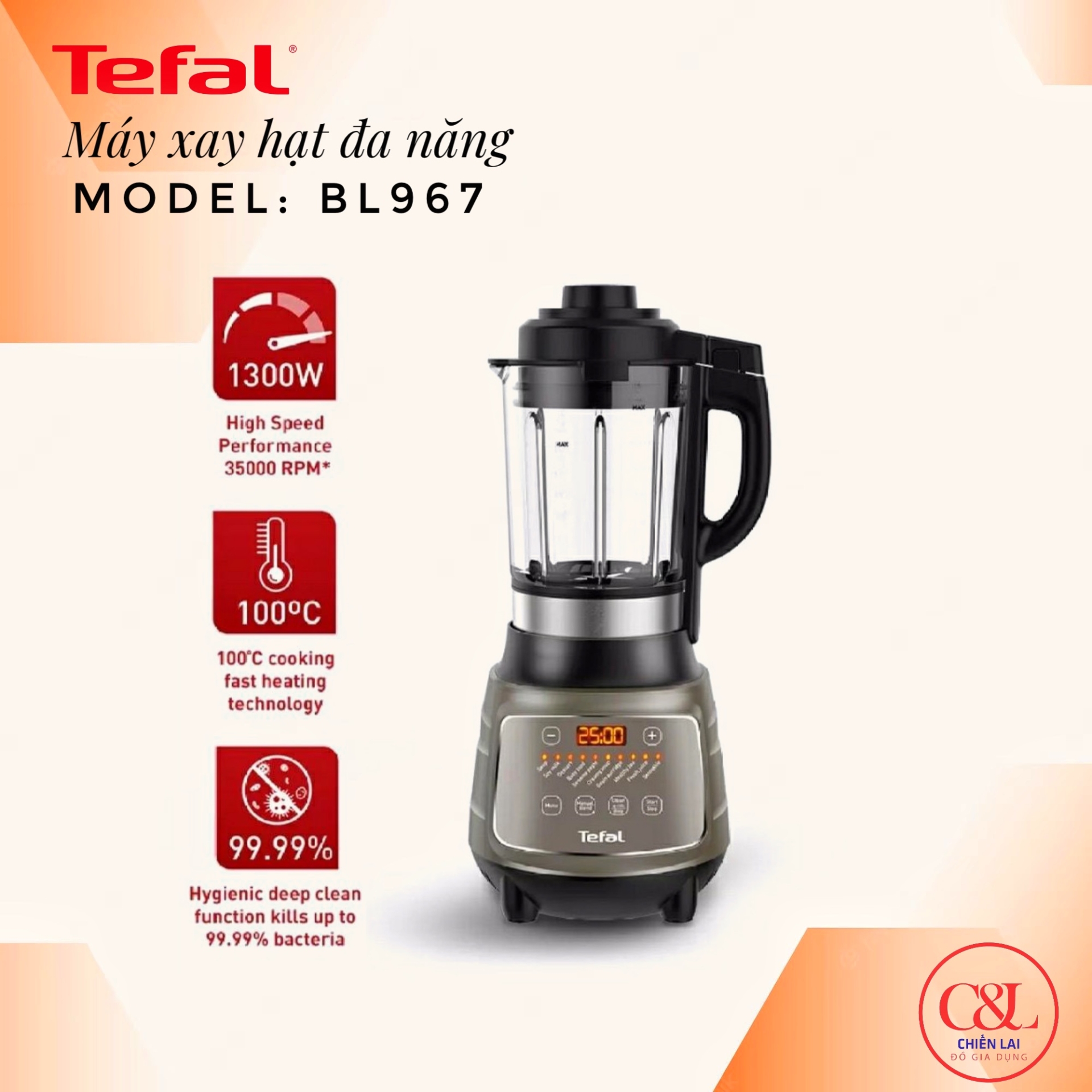 Máy làm sữa hạt Tefal BL967B66