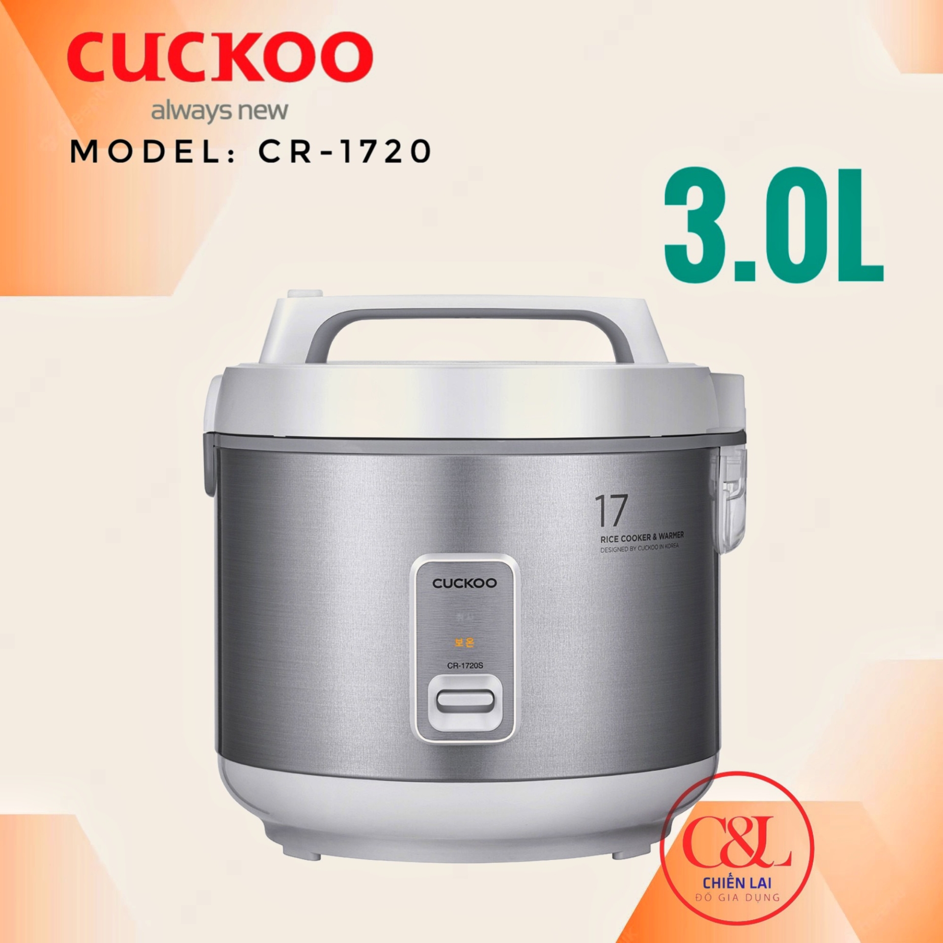Nồi cơm điện cơ 3L Cuckoo CR-1720