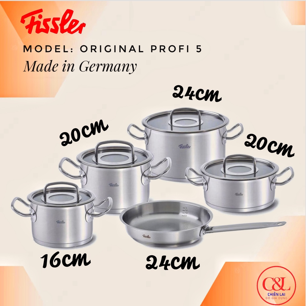 BỘ NỒI 5 MÓN FISSLER ORIGINAL PROFI COLLECTION