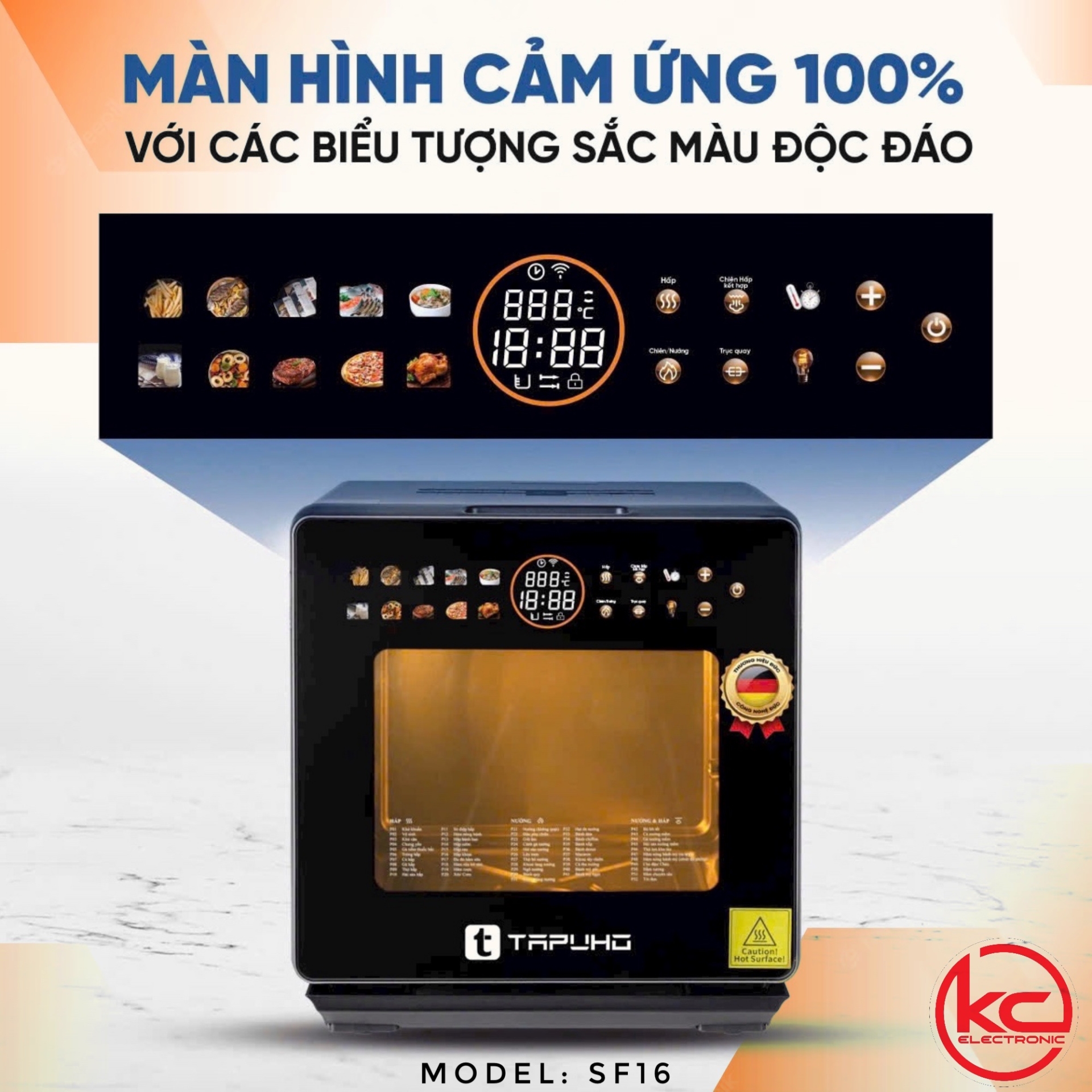 Nồi Chiên Hơi Nước TAPUHO TSF16 COLOR