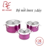 BỘ NỒI INOX BEHOME - BH3MT
