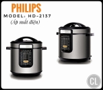 Nồi áp suất điện tử 6L Philips HD2137
