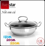 Nồi om cá chống dính Fivestar18cm