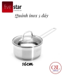 Nồi inox Fivestar 5 đáy inox 304 đun từ