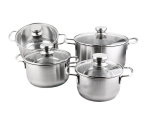 BỘ NỒI FIVESTARS 4 MÓN VUNG KÍNH - BỘ NỒI FS08CG