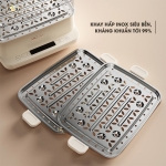 Nồi hấp điện 3 tầng 12L Bear DZG-CA2G2