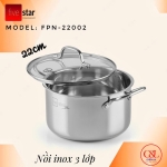 Nồi inox Fivestar 3lớp inox 304 đun từ