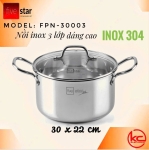 Nồi inox Fivestar 3lớp inox 304 đun từ