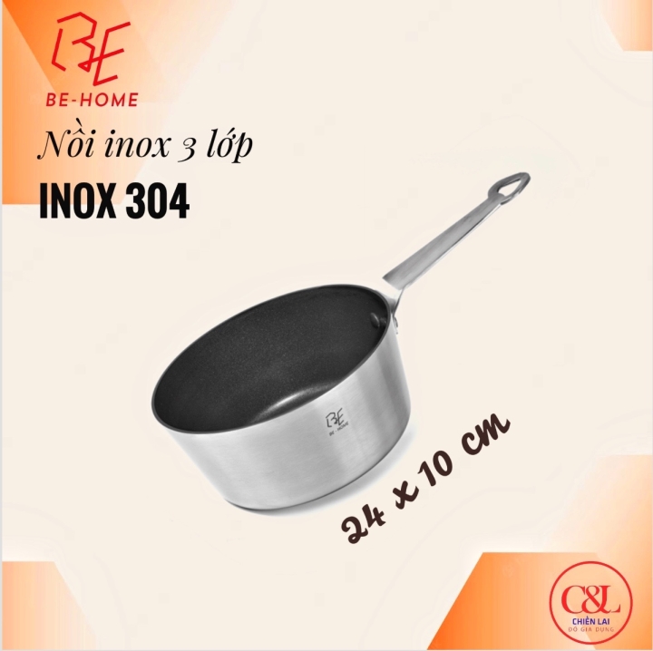 NỒI 3 LỚP CHỐNG DÍNH BEHOME 24X10CM