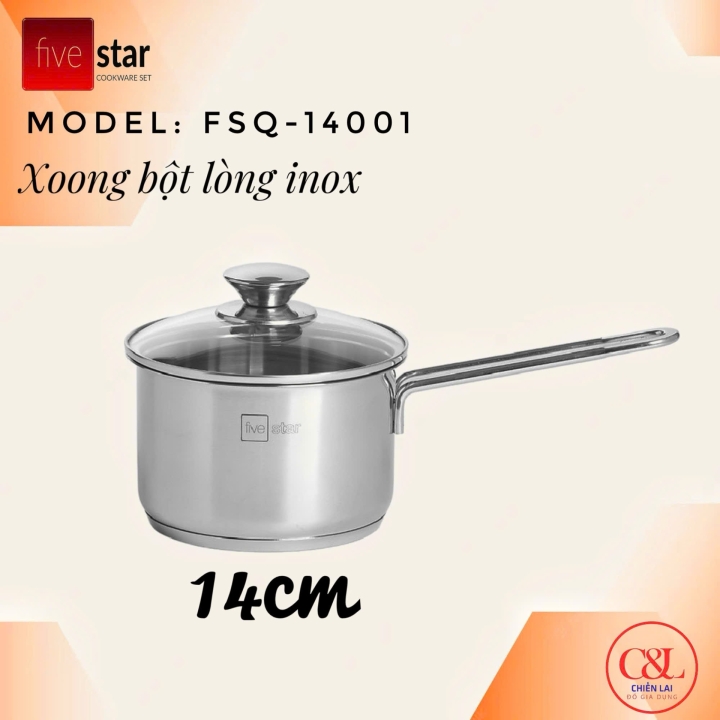 Quánh inox fivestar 14cm FSQ14001