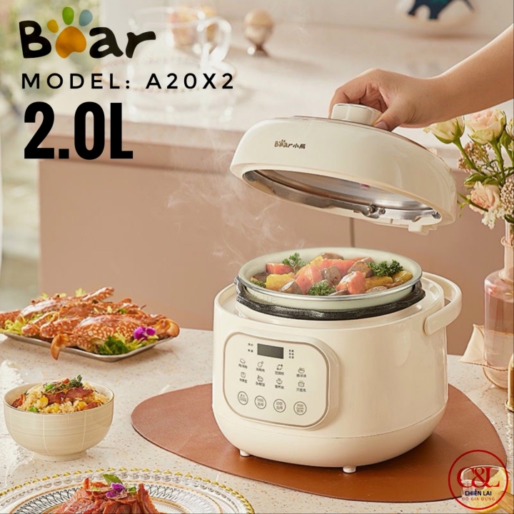 ?Nồi Áp Suất Bear Đa Năng 2L A20x2?