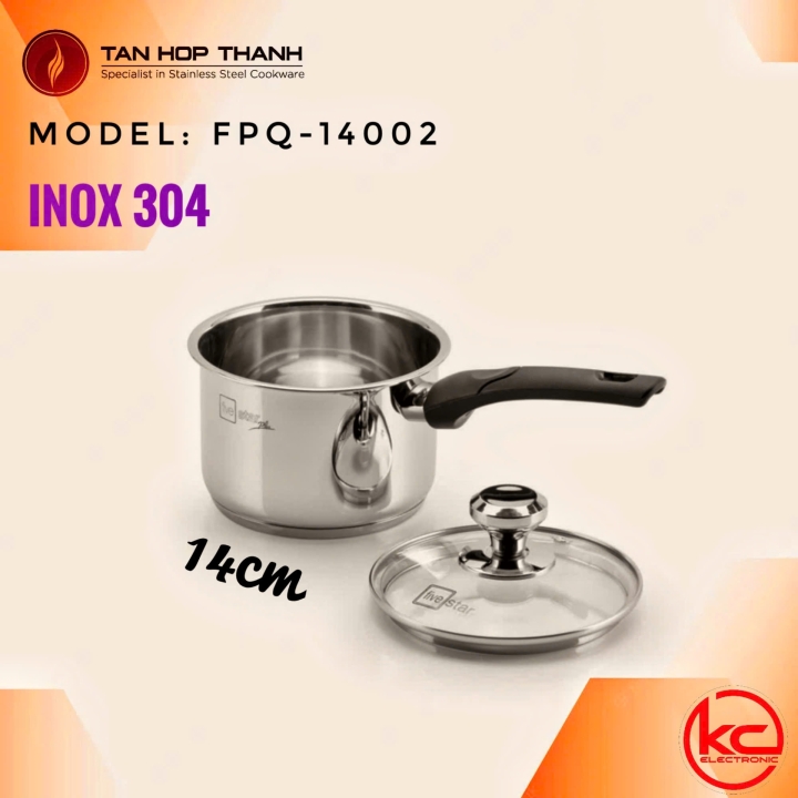 Quánh nấu bột Fivestar 14ᶜᵐ INOX 304