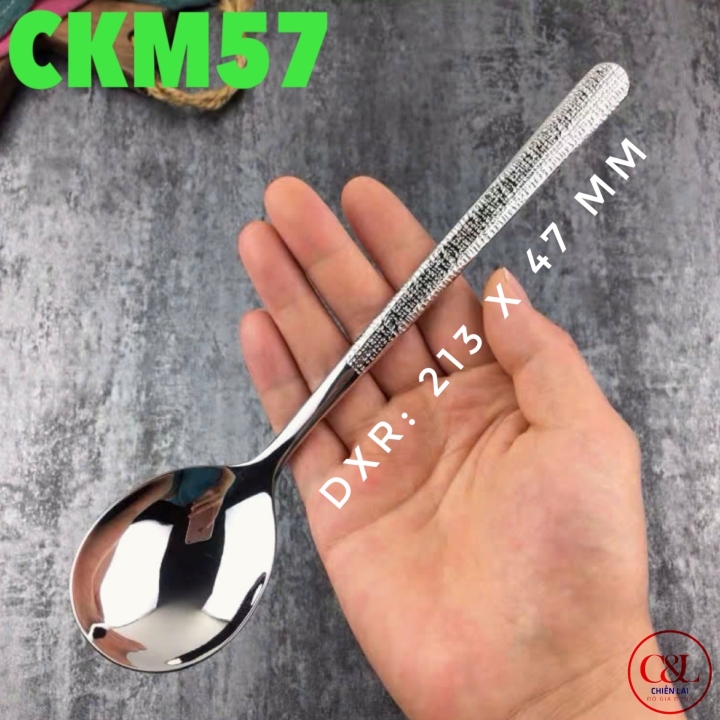 Thìa inox vân tweed - CKM57